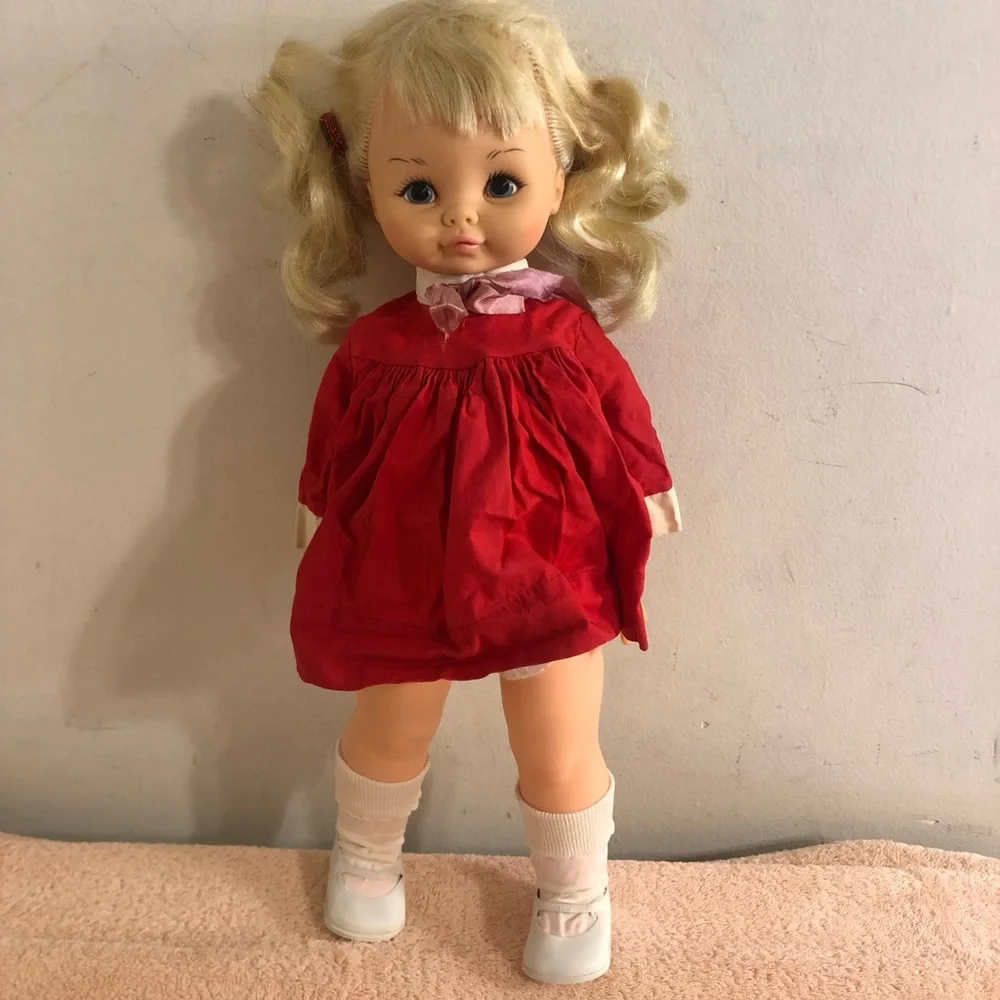 Vintage 1970 Horsman Peggy Pen Pal 18” Doll With Original Outfit